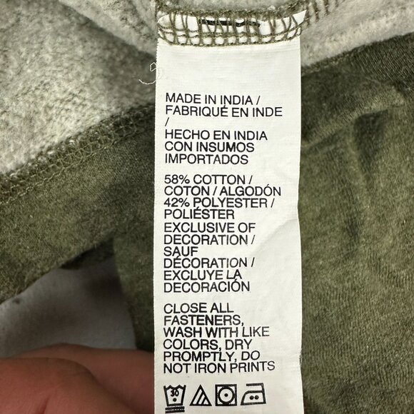 G.H. Bass & Co. Men's Olive Green 1/4 Zip Pullover Sweater XXL Cotton/Polyester - Picture 4 of 5